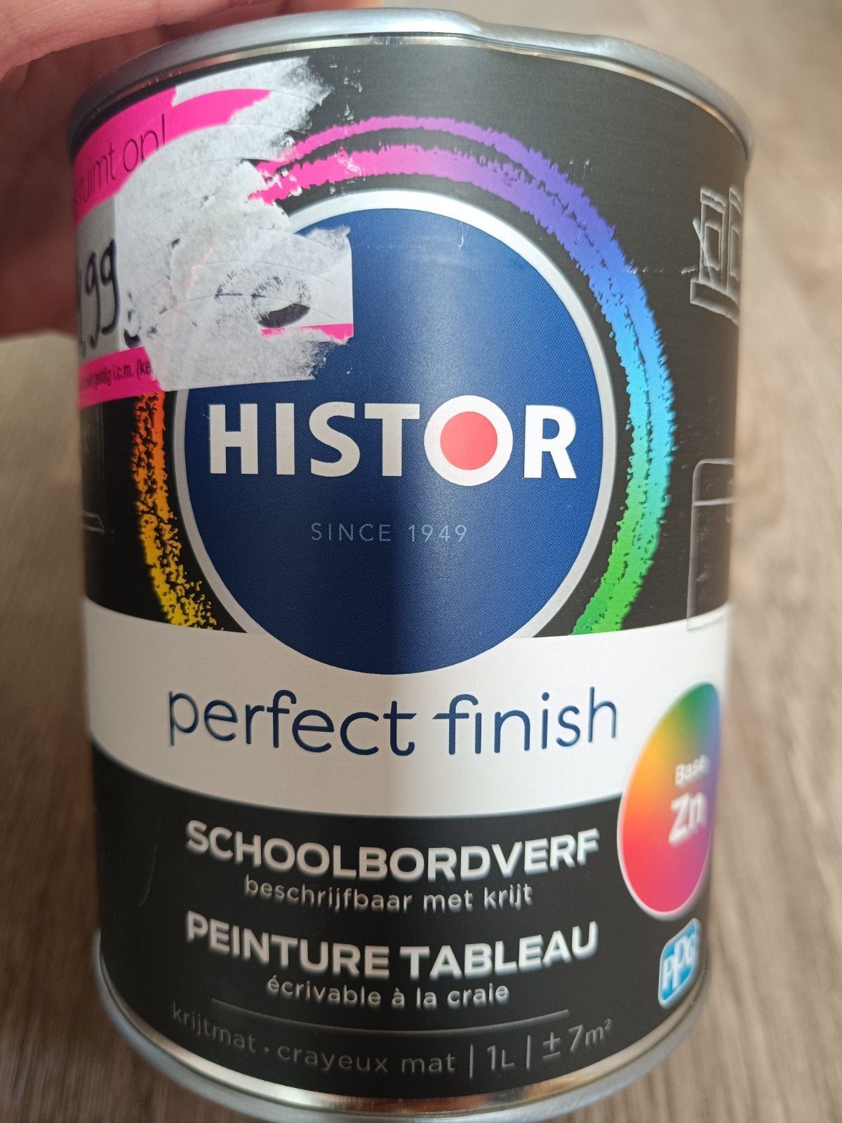 Histor Perfect Finish Schoolbordverf - 2x 1 Liter, Doe-het-zelf en Verbouw, Ophalen of Verzenden, Nieuw
