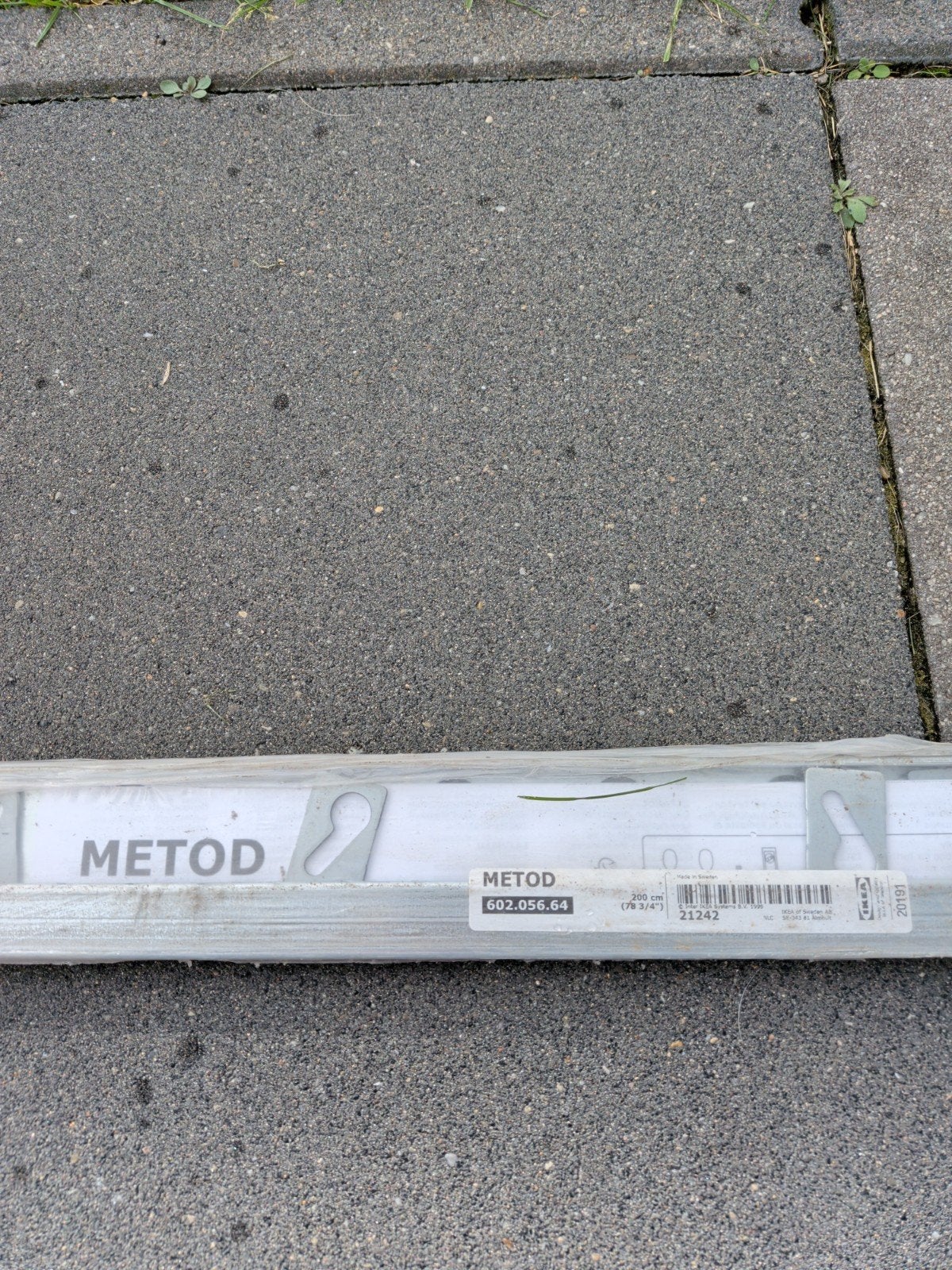 IKEA METOD ophangrail 200 cm nieuw in verpakking, Ophalen, Nieuw