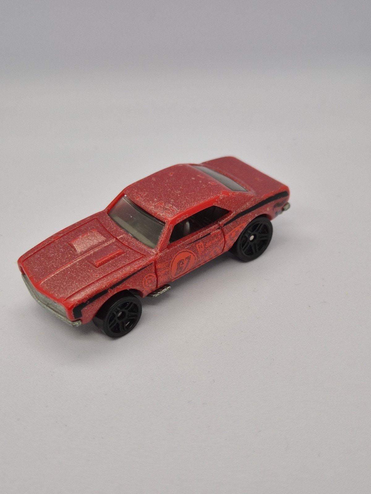 Hot Wheels '67 Camaro Rood - Mattel Thailand H40, Ophalen of Verzenden, Gebruikt, Auto