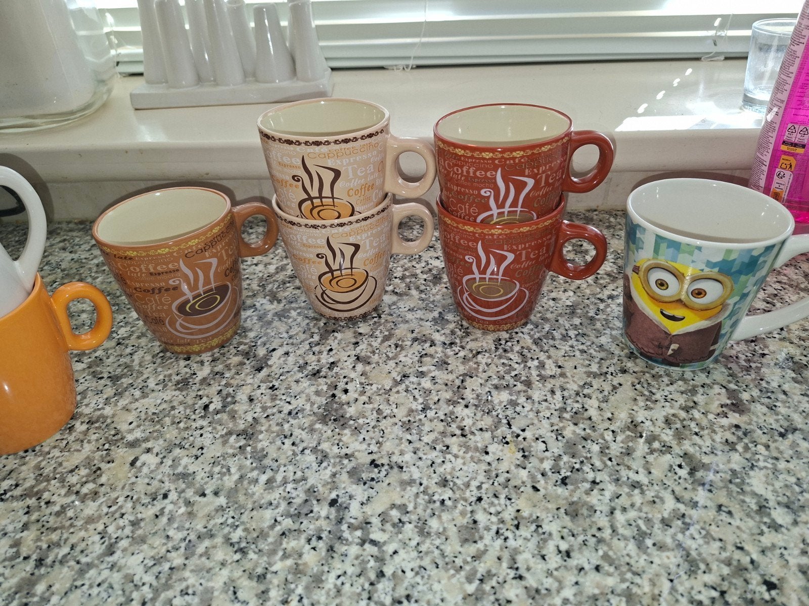 Leuke koffiemokken, diverse sets en losse mok, Ophalen, Steen/keramiek, Bruin, Overige typen