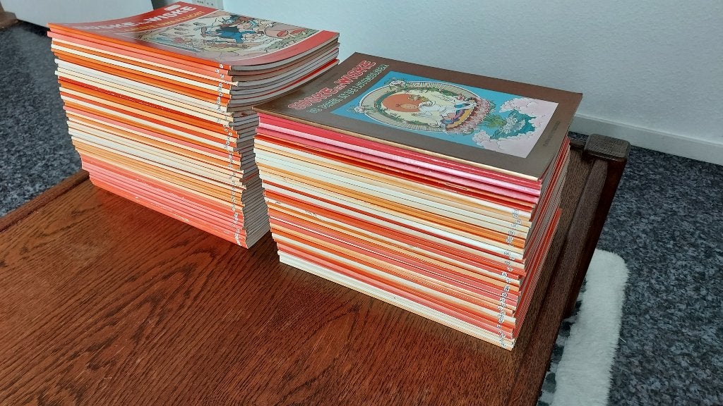 146 strips Suske en Wiske (ook losse delen over te nemen), Meerdere stripboeken, Ophalen of Verzenden, Zo goed als nieuw