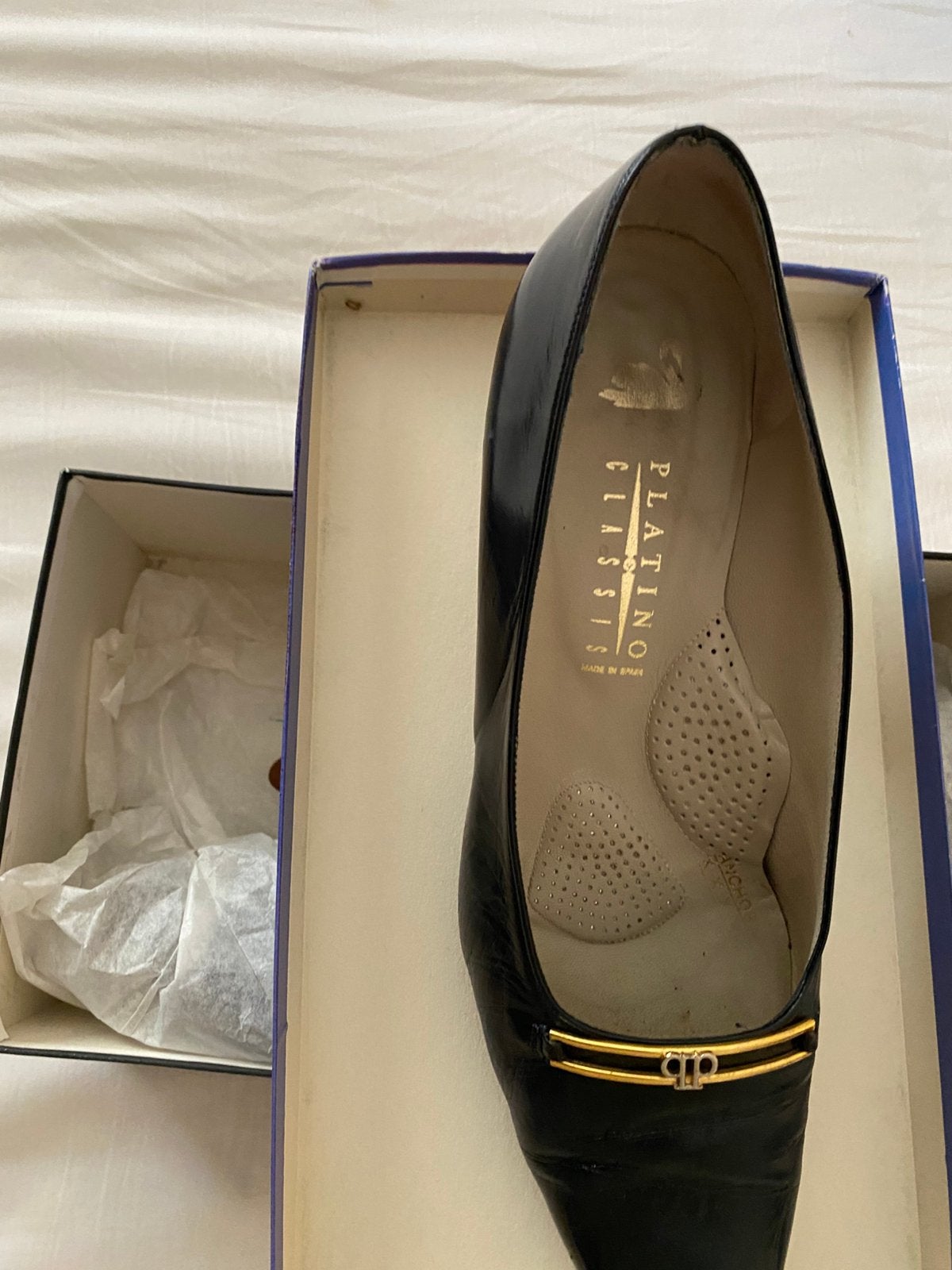 Leren dr blauwe merk schoenen maat 40 1/2, Ophalen, Zo goed als nieuw, Blauw