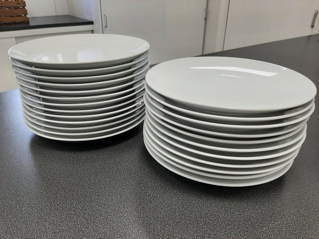 Dinerborden, 149 stuks, porcelein, rond 28 cm, nieuw, Huis en Inrichting, Nieuw, Ophalen of Verzenden, Bord(en), Overige stijlen
