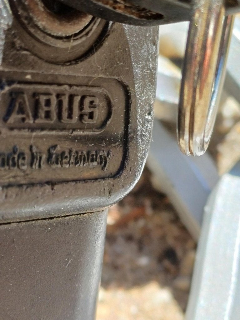 ABUS zwaar kettingslot voor scooter of motor, Ophalen, Gebruikt