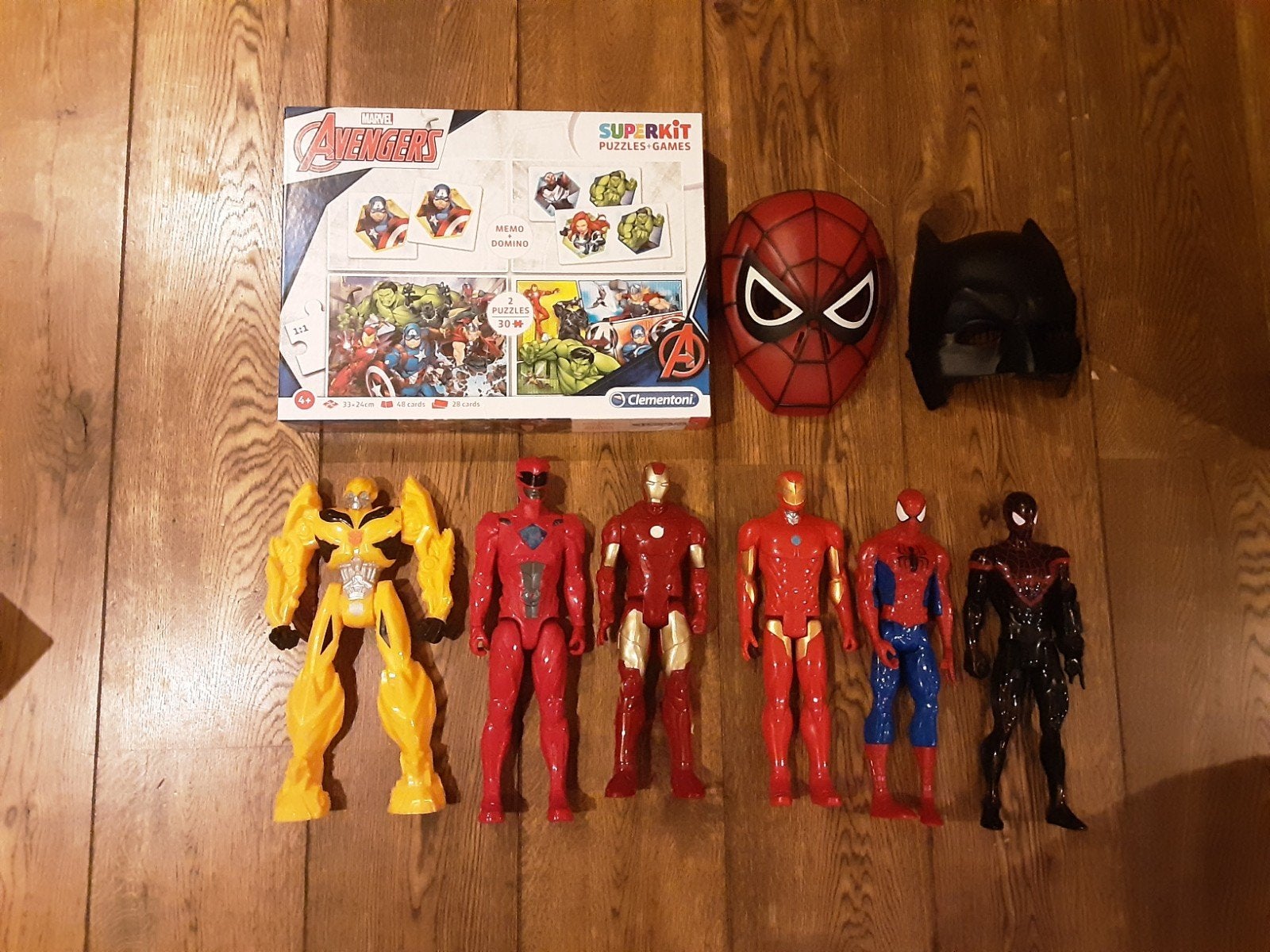 Marvel avenger set puzzel poppen masker, Ophalen of Verzenden