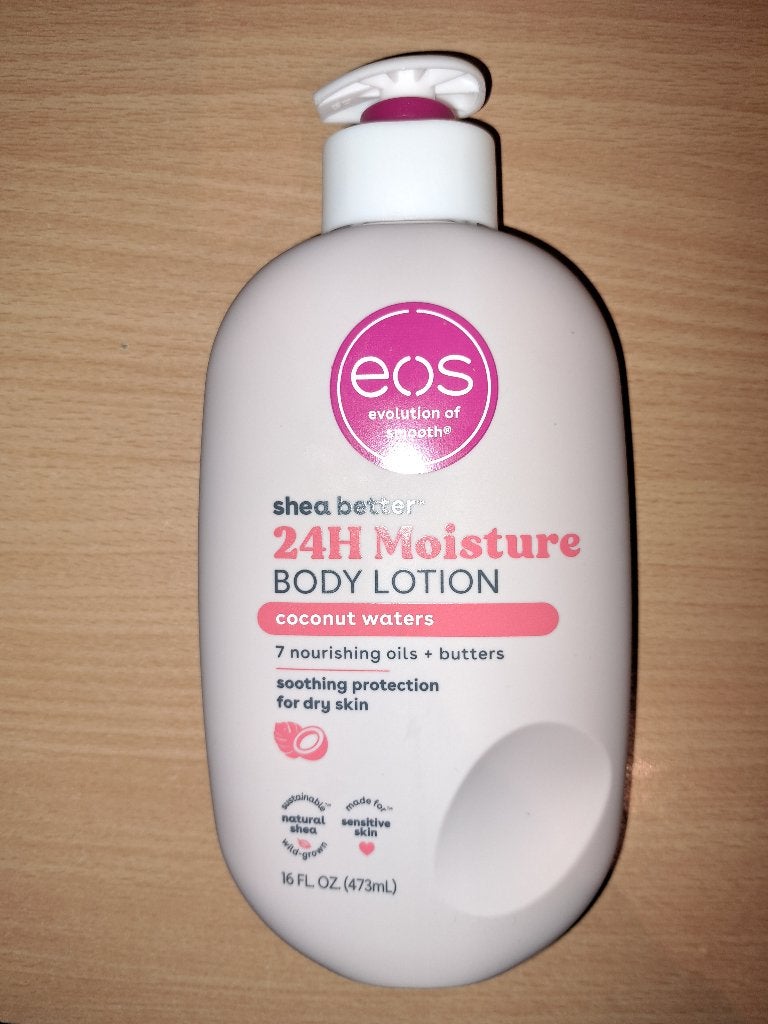 Eos body lotion Coconut waters, Ophalen of Verzenden, Gebruikt, Bodylotion, Crème of Olie