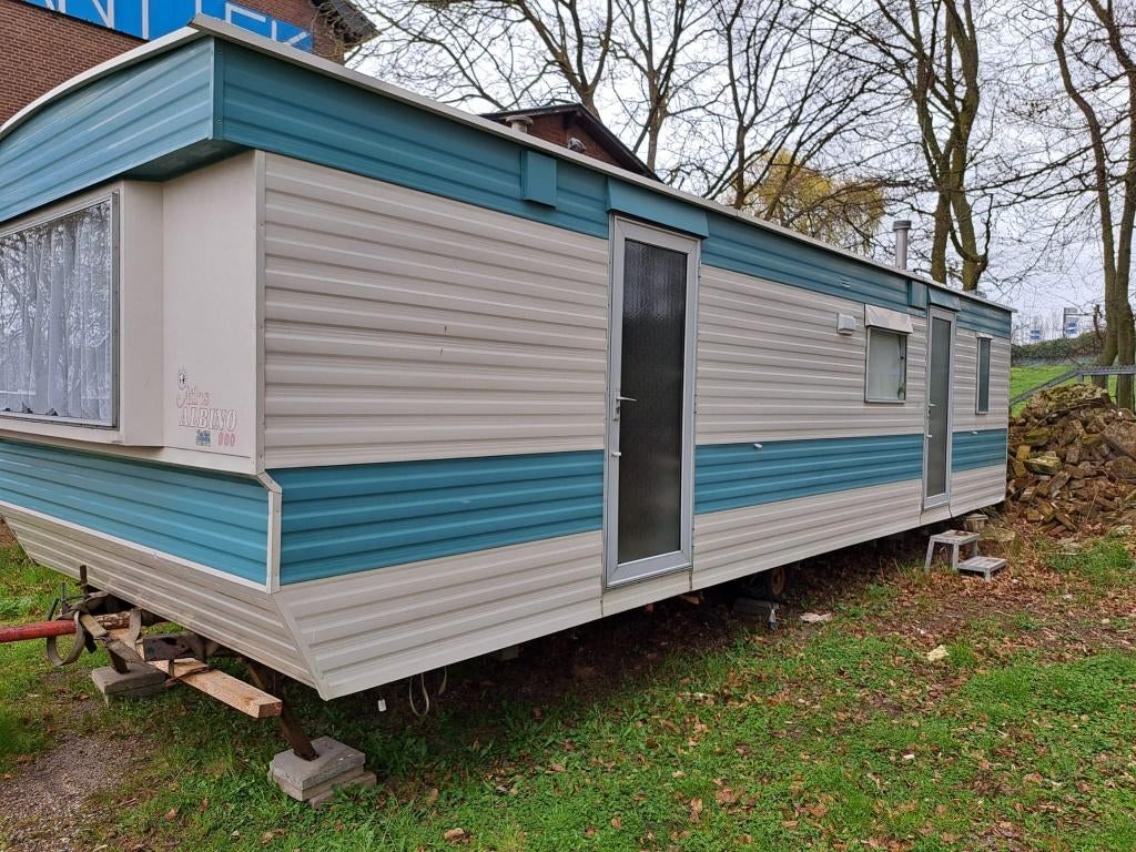 Te koop: Ruime stacaravan Atlas Albino – 2 slaapkamers, Caravans en Kamperen, Stacaravans, Tot en met 2