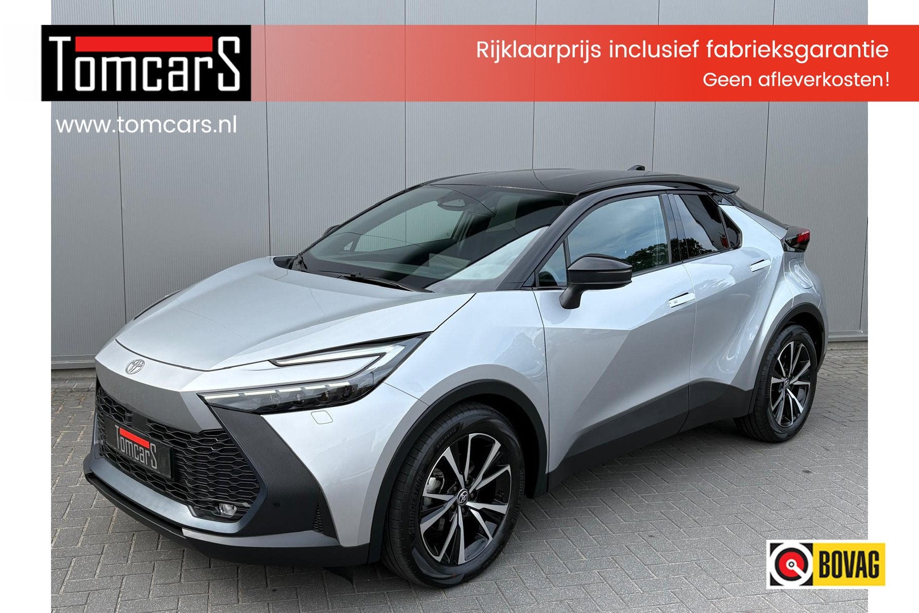 Toyota C-HR 1.8 Hybrid 140PK First Edition Bi-Tone/Winter-pa, Auto's, 12 maanden, Stof, 4 cilinders, Bedrijf
