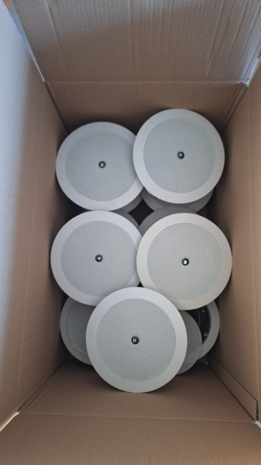 10 inbouwspeakers te koop, Ophalen of Verzenden, Overige materialen, Minder dan 4 cm, Minder dan 5 m²