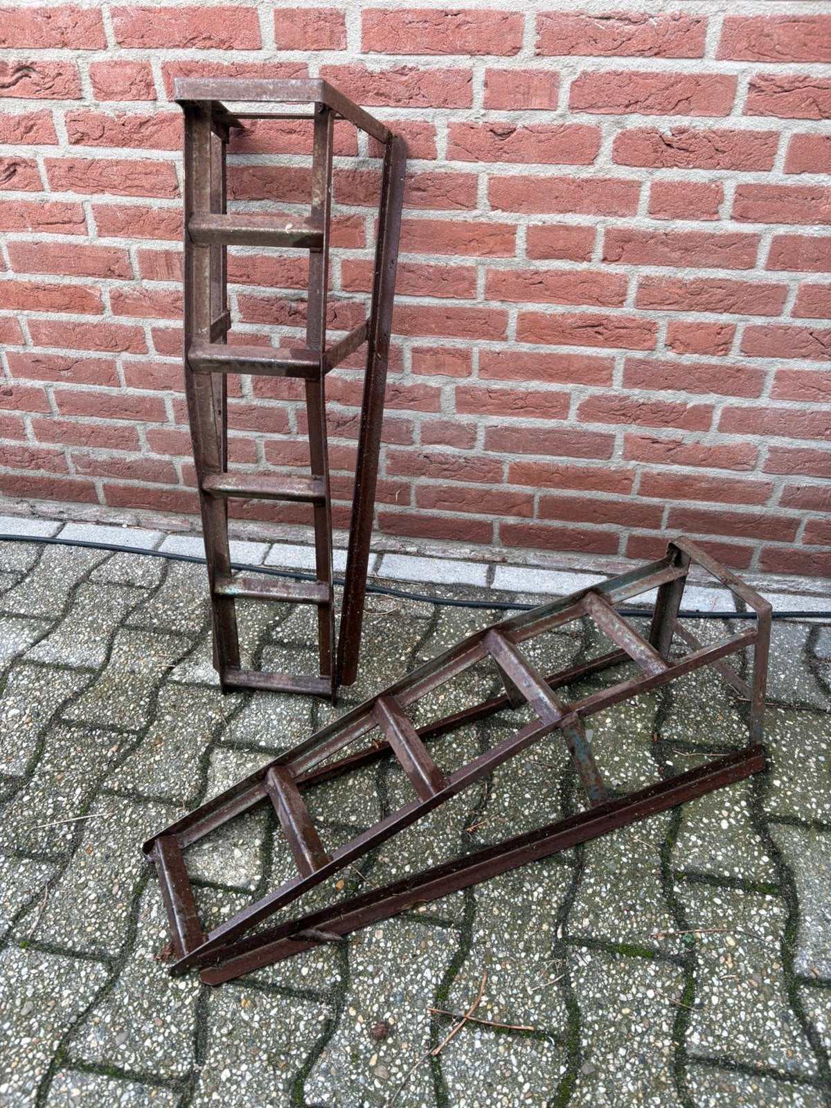 Oprijbokken/ oprijsteunen, Ophalen, Gebruikt