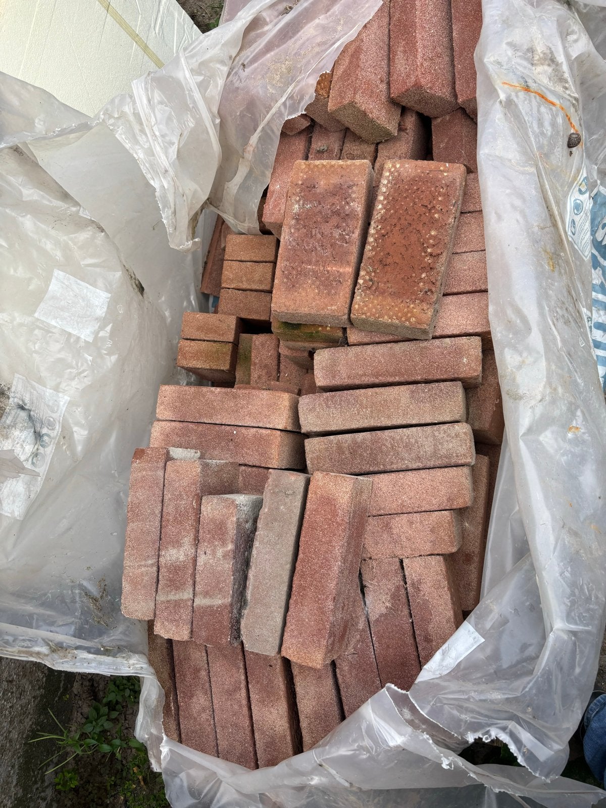 Rode harde metselbakstenen, half pak 20x10x5, Ophalen, Nieuw, Bakstenen