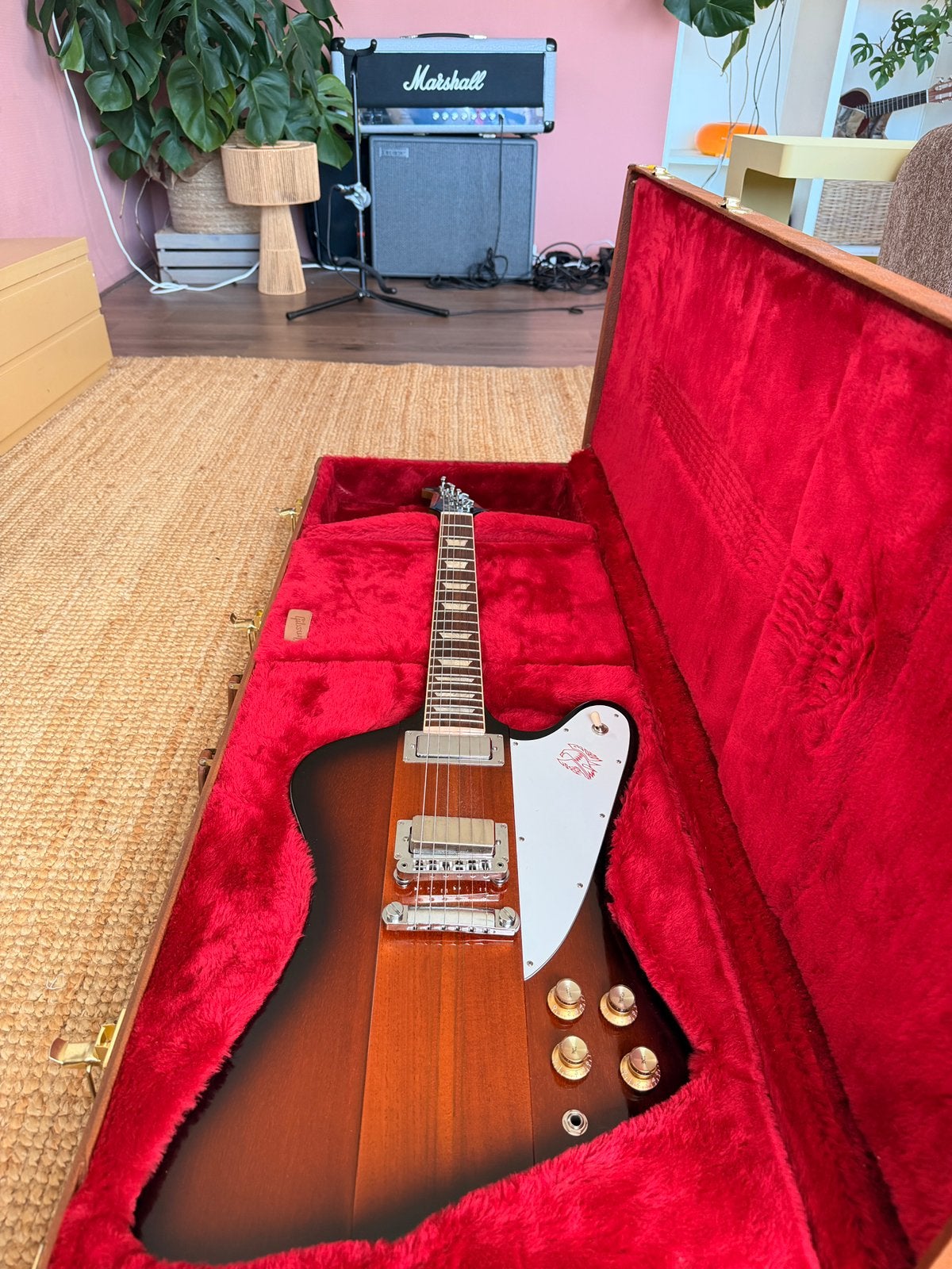 Gibson Firebird 2016 mét koffer, Muziek en Instrumenten, Ophalen, Zo goed als nieuw, Solid body, Gibson