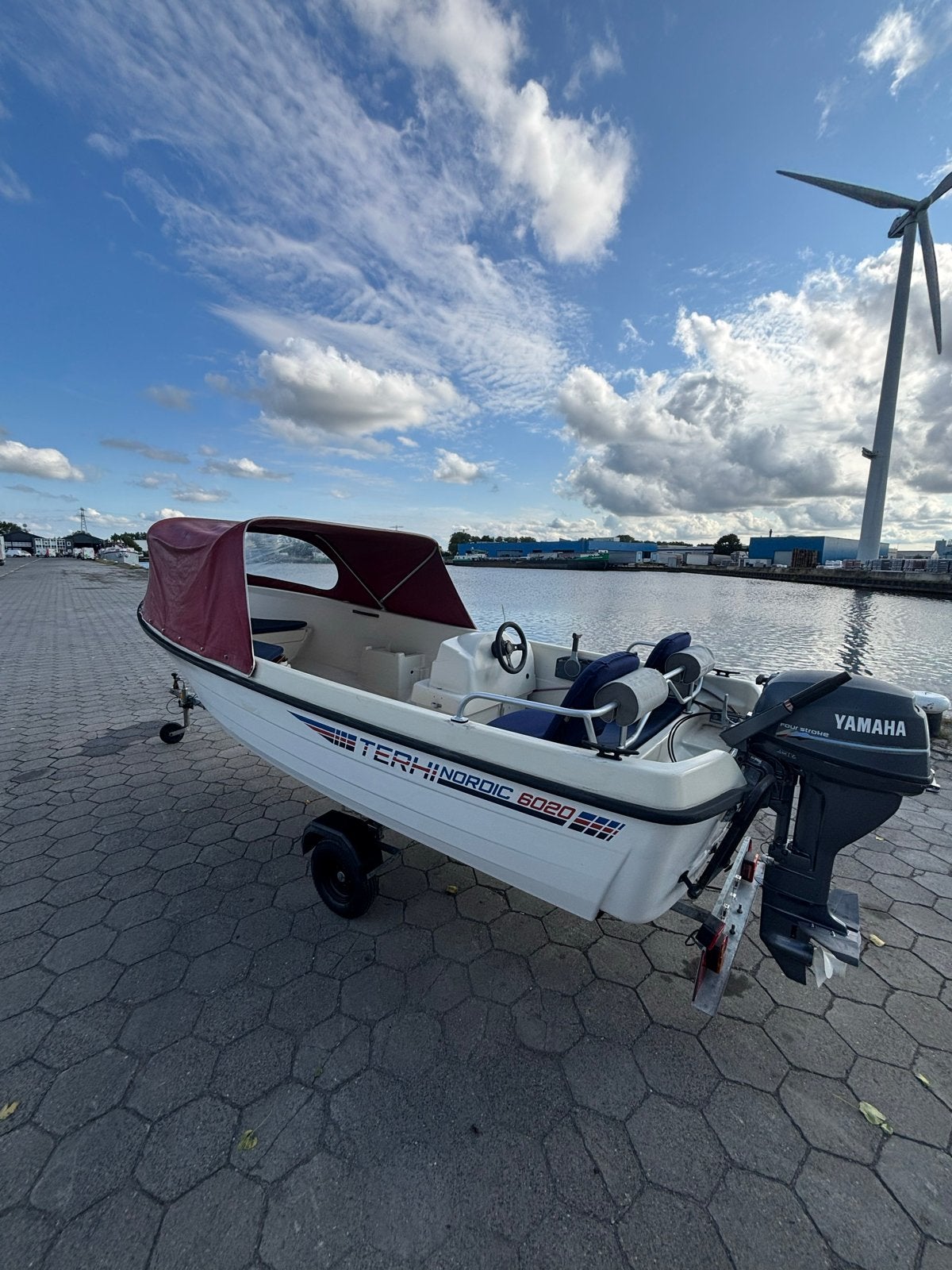 Terhi Nordic 6020 C met Yamaha 9.9 buitenboordmotor, Gebruikt, Buitenboordmotor, 10 pk, 6 m