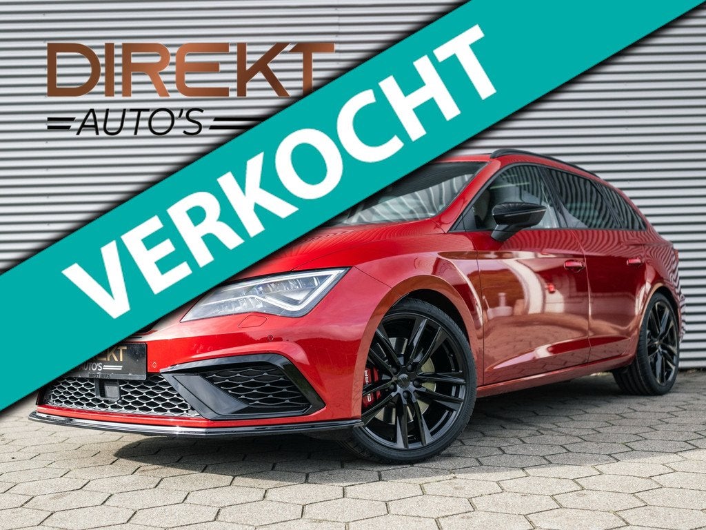 SEAT Leon ST 2.0 TSI CUPRA 300 4DRIVE PANO CAMERA SEATSOUND, Auto's, Seat, Bedrijf, Te koop, Leon, 4x4, ABS, Achteruitrijcamera