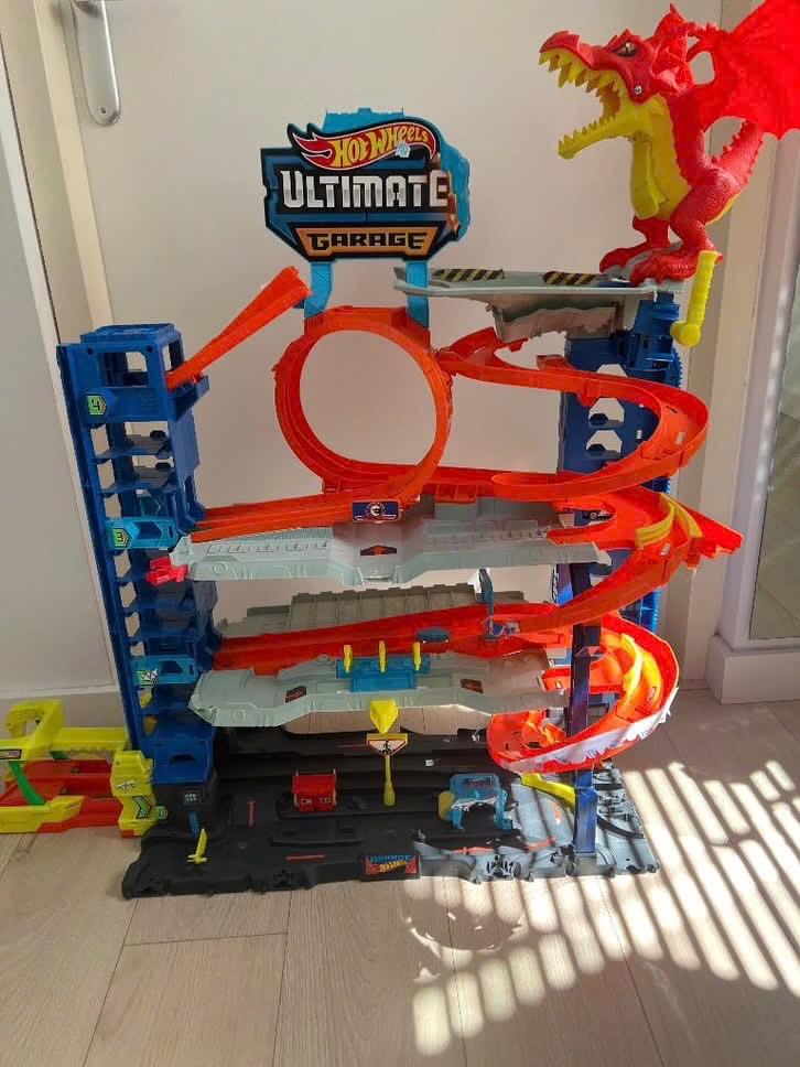 Hot wheels, Ophalen, Racebaan, Zo goed als nieuw, Hot Wheels