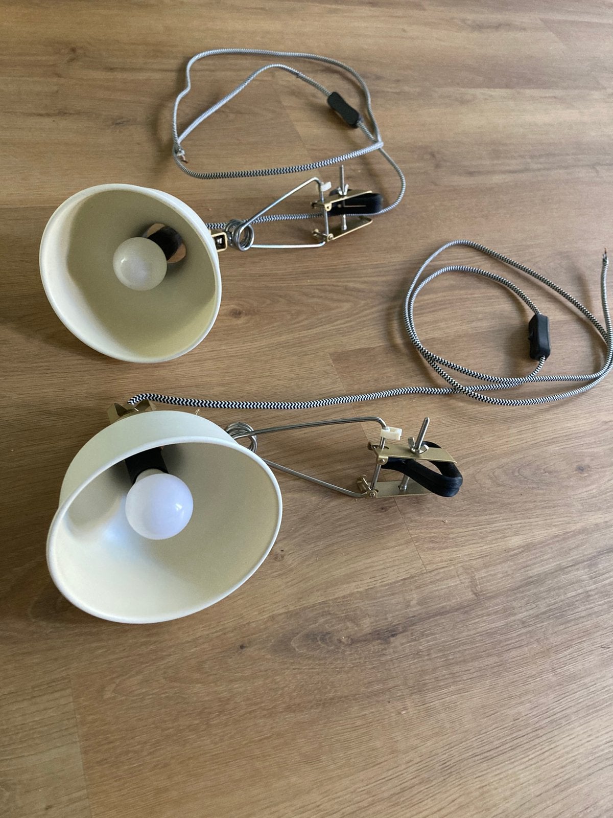 2x IKEA RANARP wand-/klemspot, ecru, Ophalen, Zo goed als nieuw