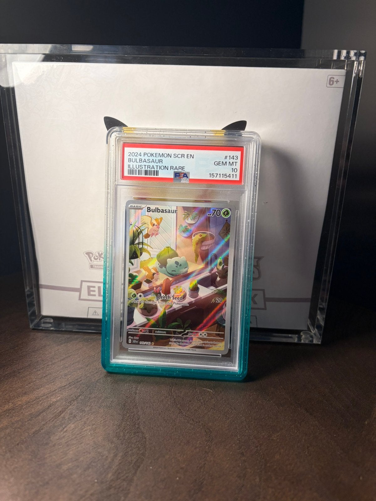 Bulbasaur #143 Psa10, Hobby en Vrije tijd, Verzamelkaartspellen | Pokémon, Ophalen of Verzenden, Zo goed als nieuw