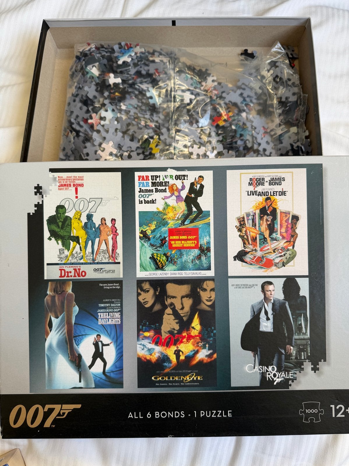James Bond 007 Legpuzzel - 1000 stukjes, Ophalen of Verzenden, 500 t/m 1500 stukjes, Zo goed als nieuw, Legpuzzel
