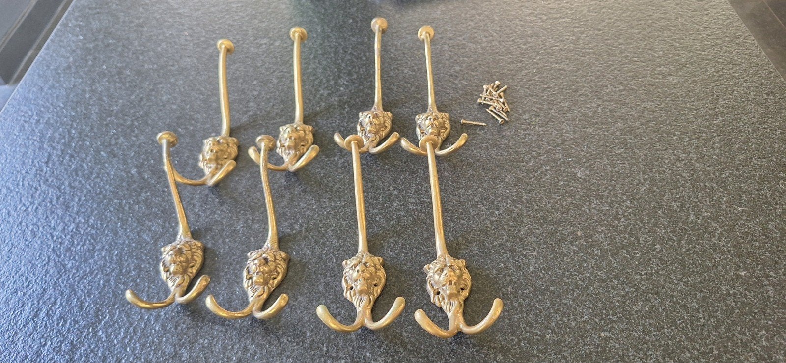 Kapstokhaken goudkleurig/brons met bijbehorende schroeven, Ophalen, Metaal, Wandkapstok, Minder dan 100 cm