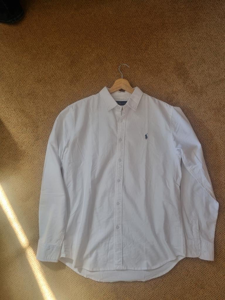 Ralph Lauren blouse wit., Kleding | Heren, Ophalen of Verzenden, Zo goed als nieuw, Wit, Halswijdte 43/44 (XL)
