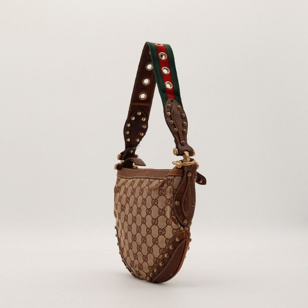 Gucci Mini Pelham handtas, Verzenden, Gebruikt, Groen, Handtas
