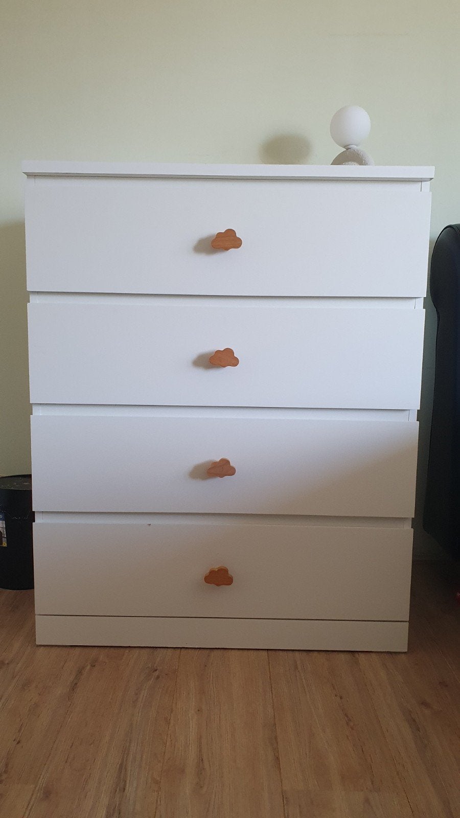 IKEA MALM ladekast wit 4 lades – zeer nette staat, Ophalen, Gebruikt, Modern, Speels, 100 tot 150 cm