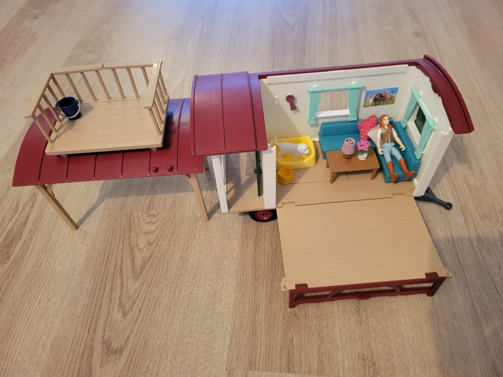 schleich woonwagen, Ophalen, Gebruikt