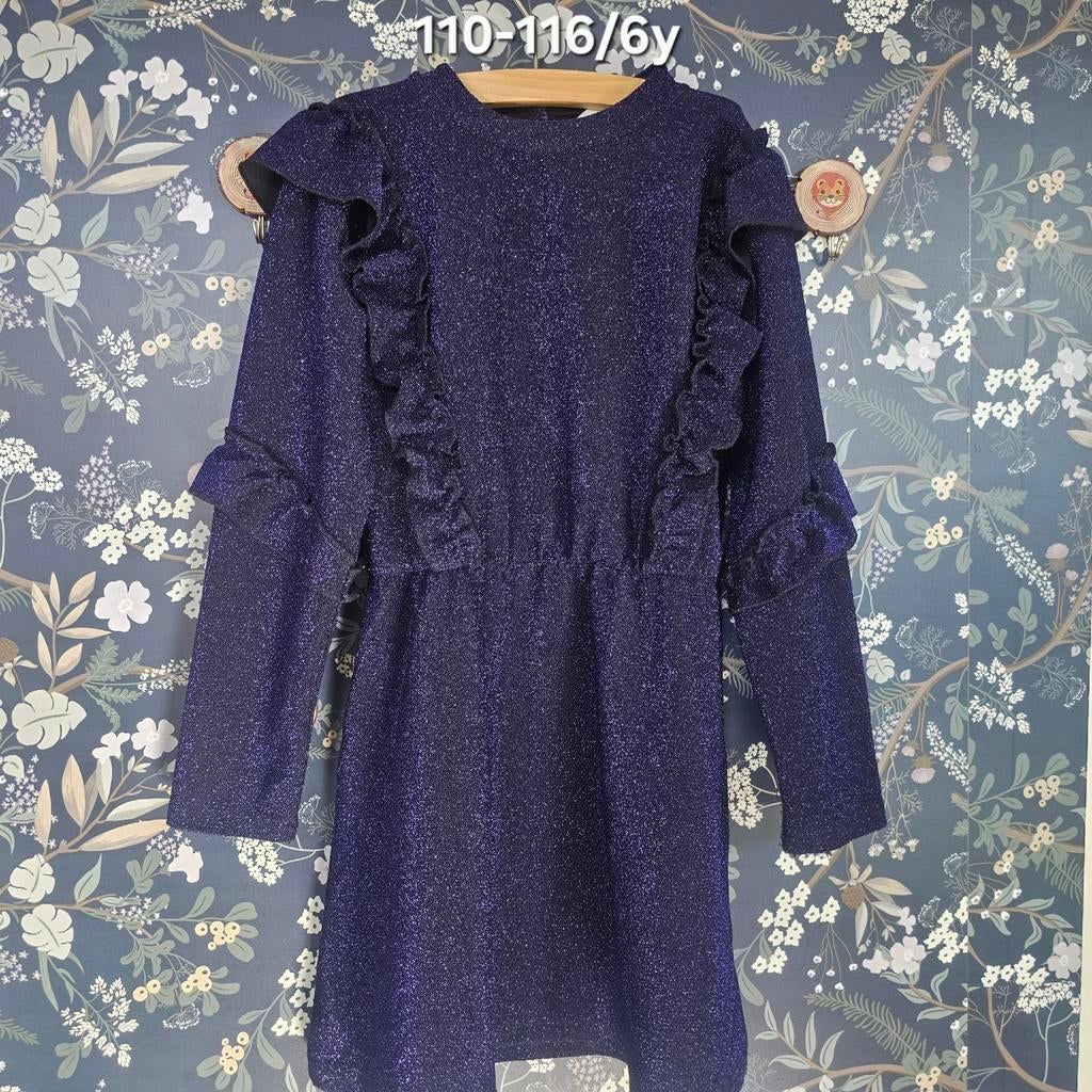 Glitter jurk Hema 110-116/6y, Ophalen of Verzenden