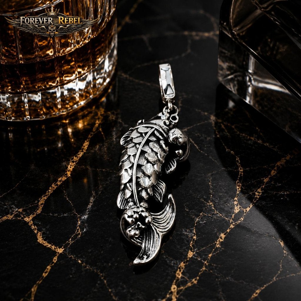 Koi Valor - 925 Zilver, Foreverrebelmail@pm.me, Verzenden, Zilver, Zilver