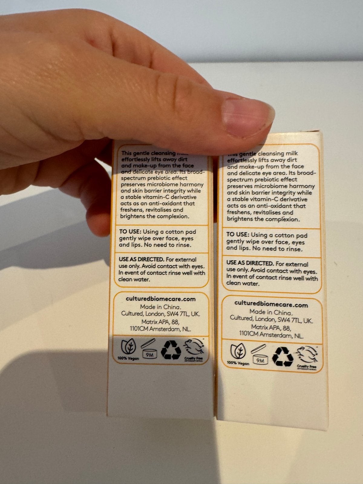 Cultured Biomecare Vitality Cleansing Milk (2x15ml), Ophalen of Verzenden, Nieuw, Gehele gezicht, Reiniging