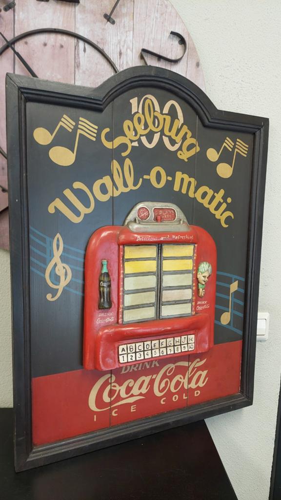 Seeburg Wall-o-matic Coca-Cola Jukebox Wanddecoratie, Ophalen of Verzenden, Zo goed als nieuw