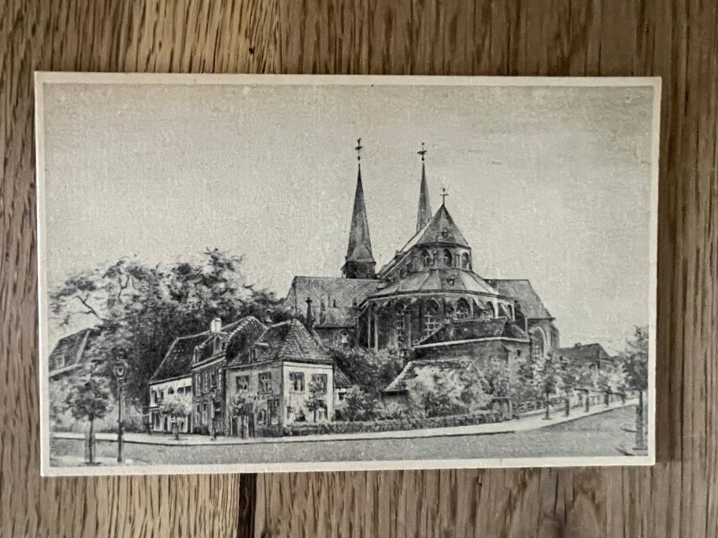 D476 Oude ansichtkaart Deventer : Bergkerk, Ophalen of Verzenden, Voor 1920, Ongelopen, Overijssel