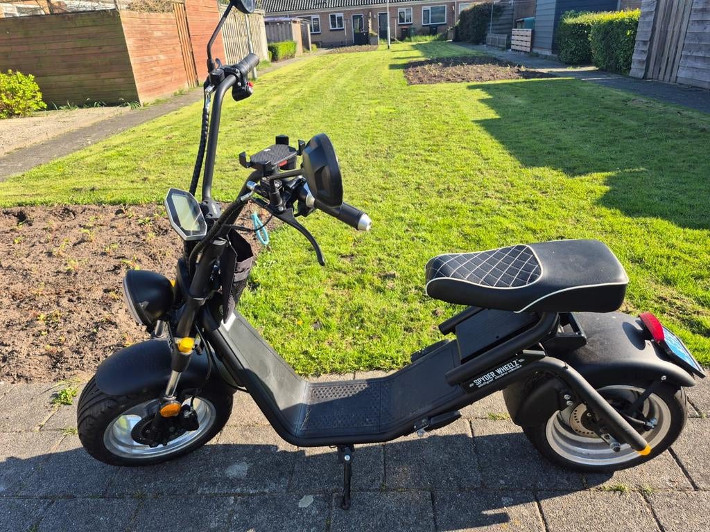 Spider Wheelz e-chopper 2021 -- 993 km gereden -- gr, Fietsen en Brommers, Snorfietsen en Snorscooters, Elektrisch, Zo goed als nieuw