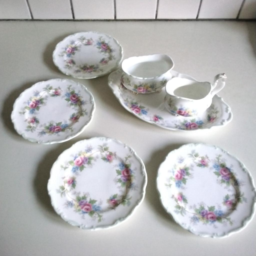 Royal albert colleen roomstel en taartbordjes, Huis en Inrichting, Keuken | Servies, Ophalen of Verzenden, Zo goed als nieuw, Porselein