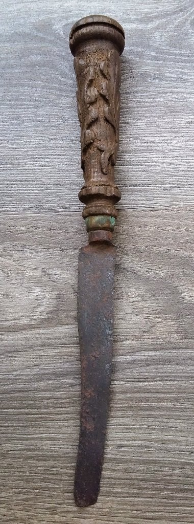 Omstreeks1800-1850 Tafelmes Boeren Mes Vissersmes Volkskunst, Ophalen of Verzenden