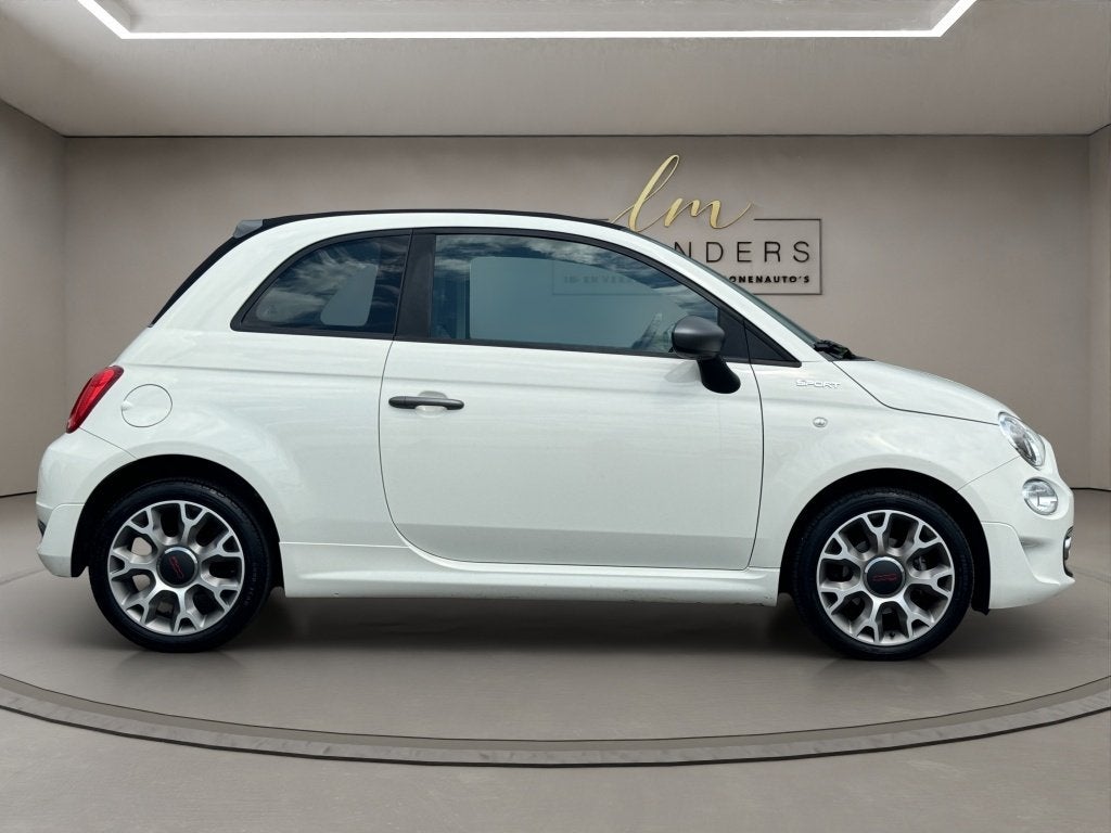 Fiat 500C 1.0 Hybrid Sport 2021 WIT | Cabriolet | Apple CarP, Auto's, Fiat, Euro 6, Cabriolet, 4 stoelen, Leder en Stof