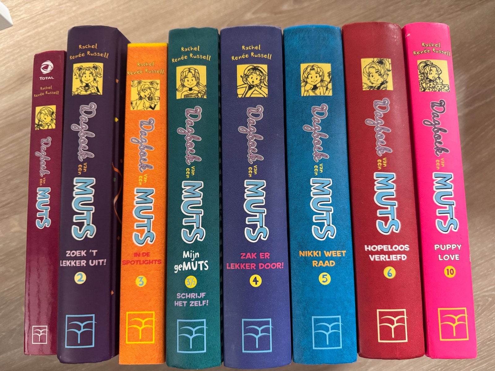 Dagboek van een Muts - Set van 7 boeken (deel 1,2,3,4,5,6,10, Boeken, Ophalen of Verzenden, Zo goed als nieuw, Fictie