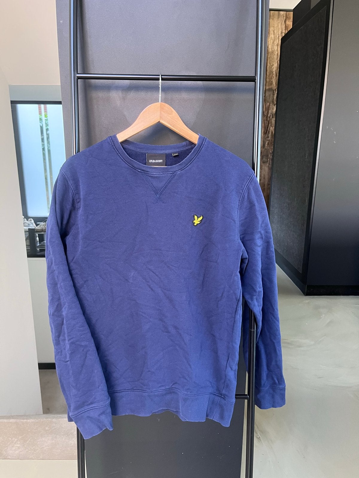 Lyle & Scott trui, donkerblauw, maat M, Ophalen of Verzenden, Zo goed als nieuw, Maat 48/50 (M), Blauw