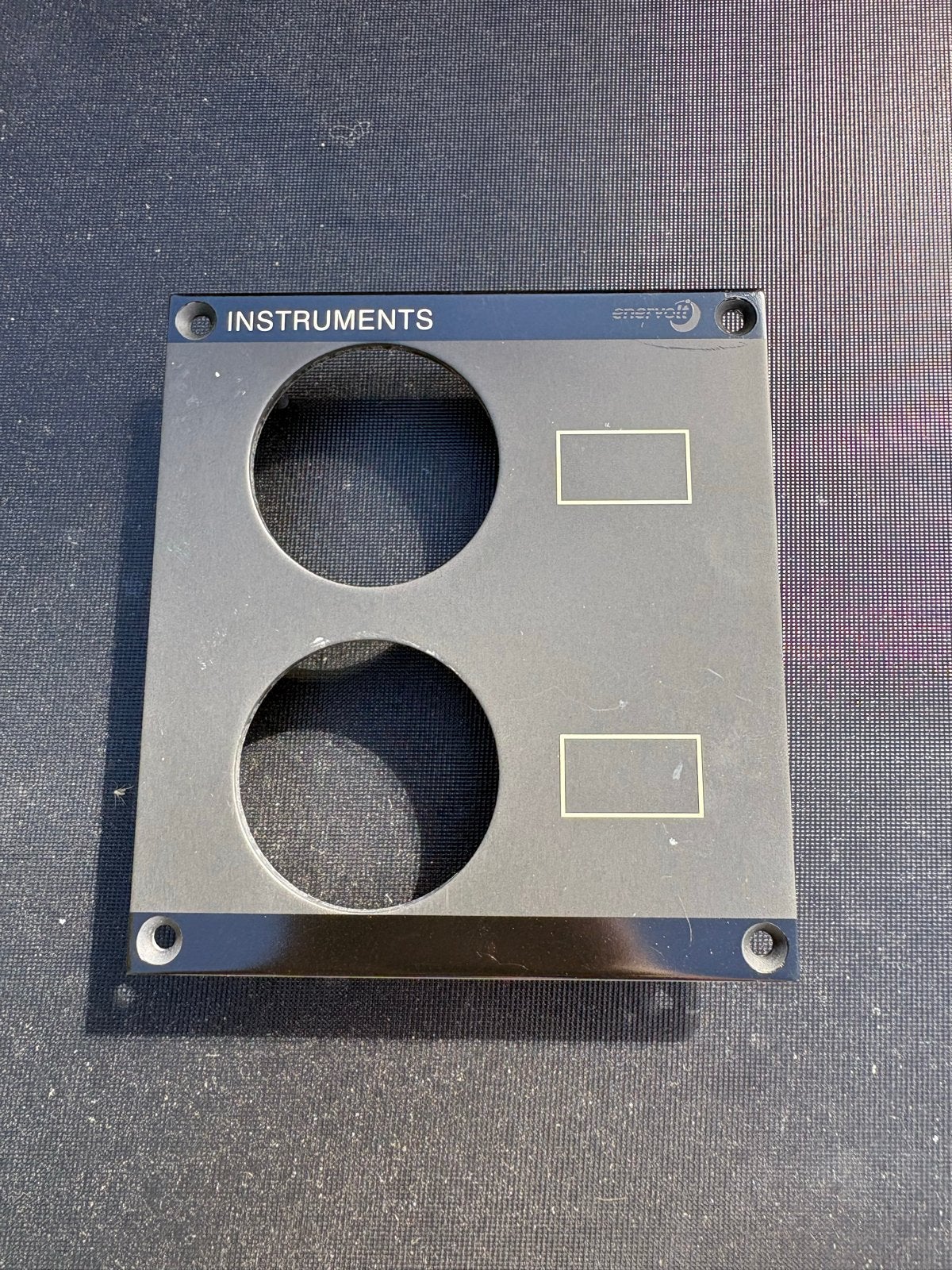 Enervolt paneel voor 2 instrumenten - 12x13 cm, Watersport en Boten, Ophalen of Verzenden, Gebruikt, Overige typen