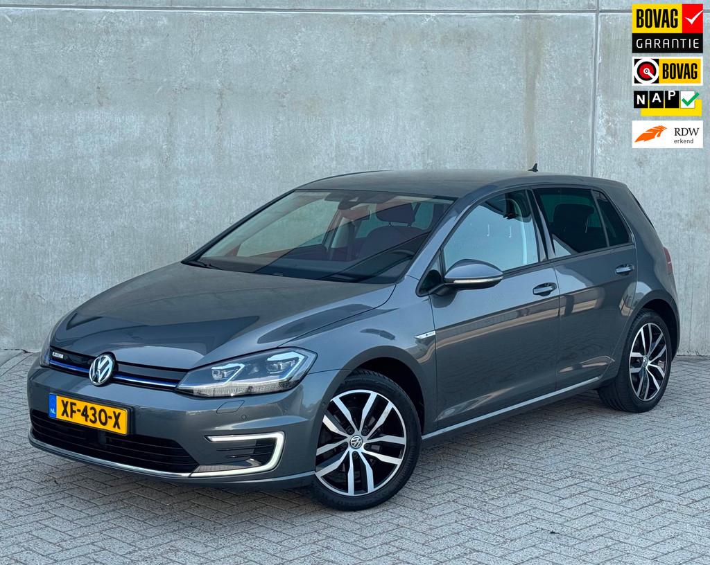 Volkswagen E-Golf Warmtepomp 2019 Grijs CAMERA|NAP|SOH 90%, 596 min, 136 pk, Gebruikt, 35 kWh