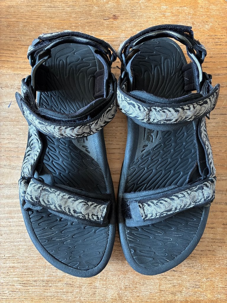 Teva herensandalen sandalen maat 45,5, Sandalen, Zwart, Gedragen, Ophalen of Verzenden