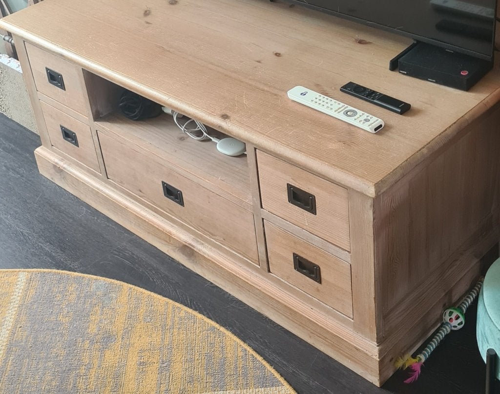 Tv meubel, Ophalen, 100 tot 150 cm, Zo goed als nieuw, Minder dan 100 cm
