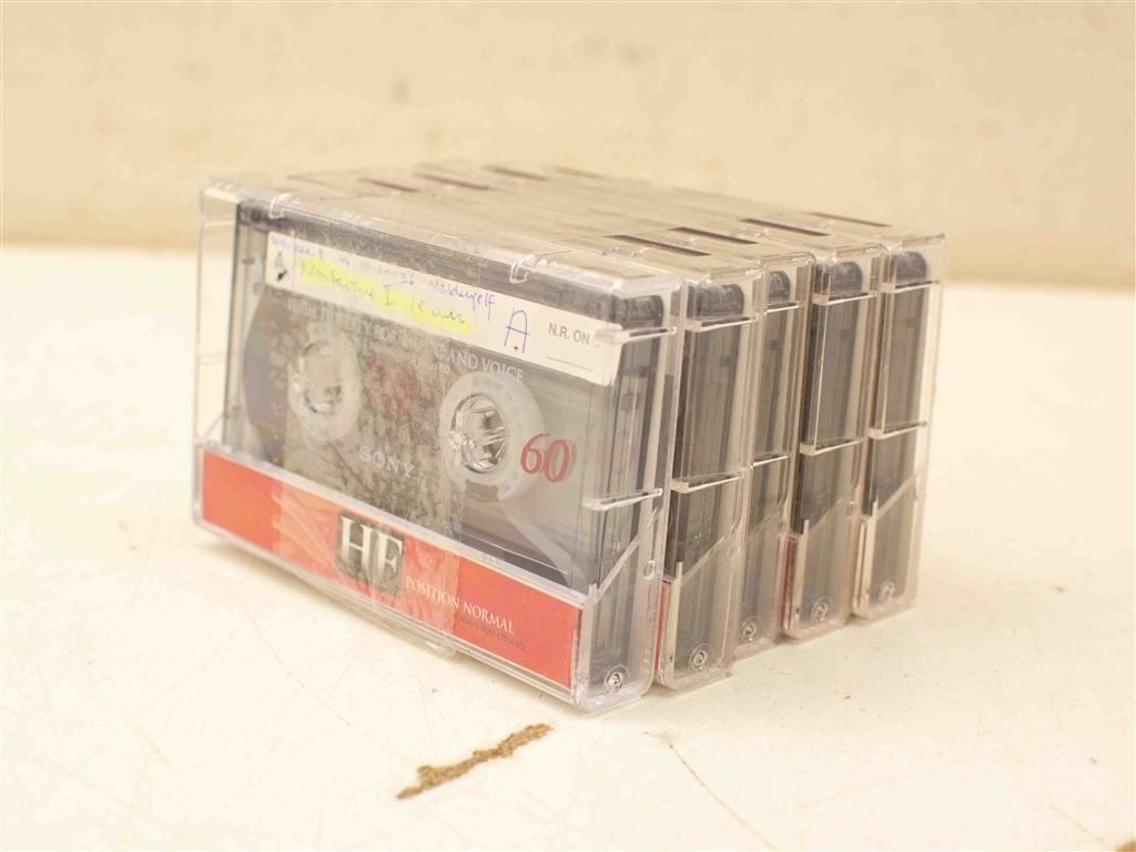 5 Sony cassettebandjes 38559, Cd's en Dvd's, Ophalen of Verzenden, Gebruikt, Overige genres, 1 bandje