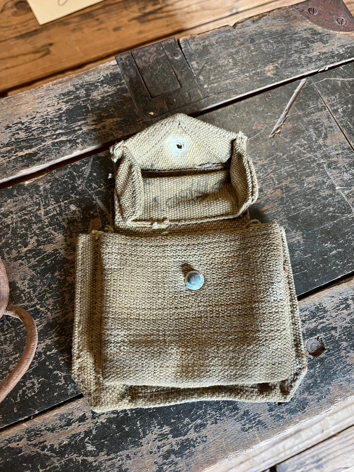 Wo2 brits compas tasje, Ophalen of Verzenden, Landmacht, Engeland, Overige typen