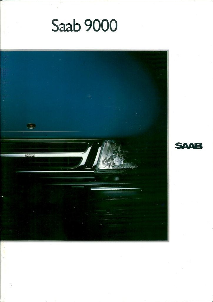 Brochure Saab 9000 1989, Ophalen of Verzenden, Gelezen, Overige merken