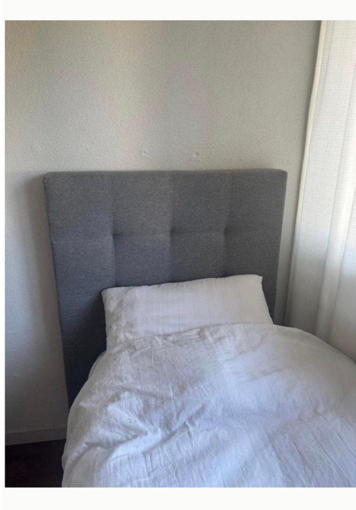 Boxspring bed, Huis en Inrichting, Ophalen, Eenpersoons, 200 cm, Grijs
