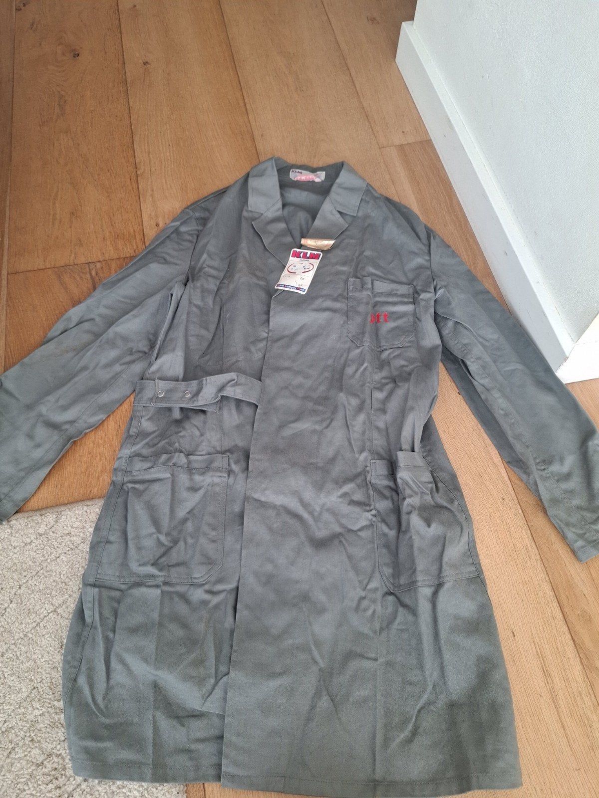 Vintage PTT werkjas/labjas - Maat 58 - Nieuw met labels, Nieuw, Overige maten, Ophalen of Verzenden, KLM Kledingfabriek