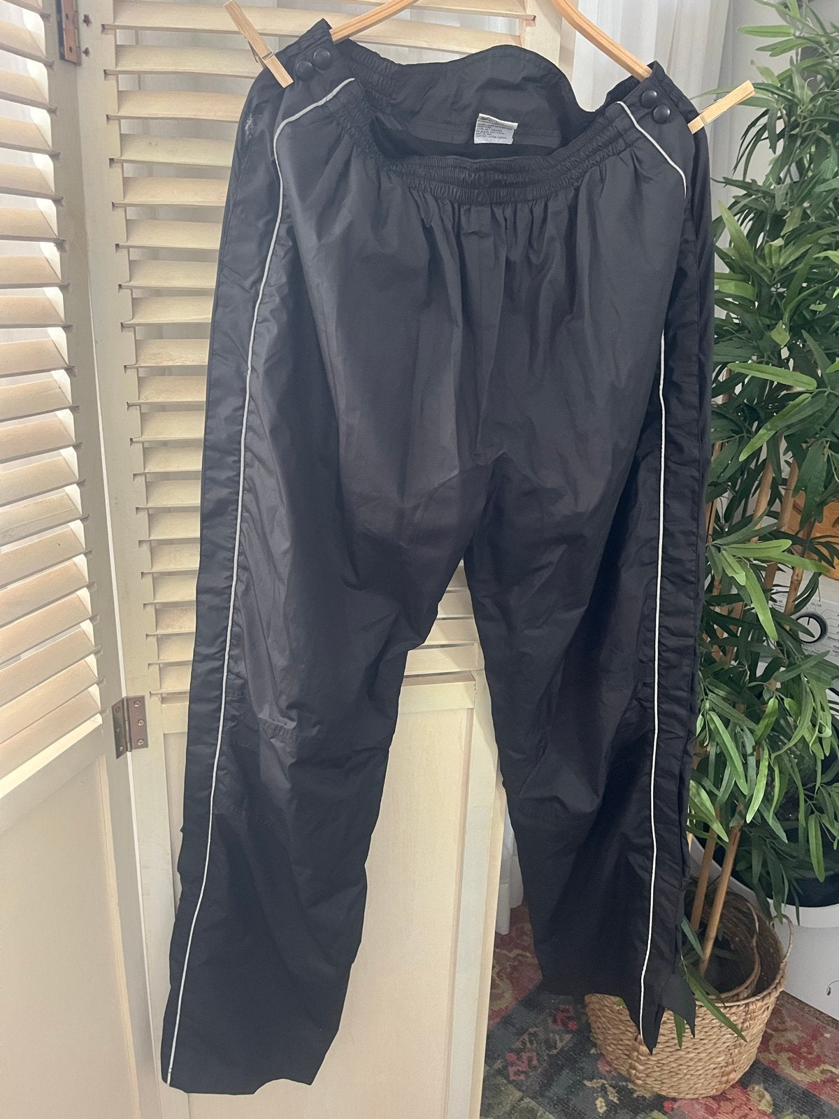 Zwarte regenbroek - Sycamp Creative Fashion, Ophalen, Zwart, Maat 42/44 (L), Lang