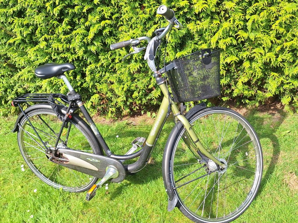 Batavus damesfiets met lage instap en mandje, Fietsen en Brommers, Fietsen | Dames | Damesfietsen, Ophalen, Velgrem, 50 tot 53 cm