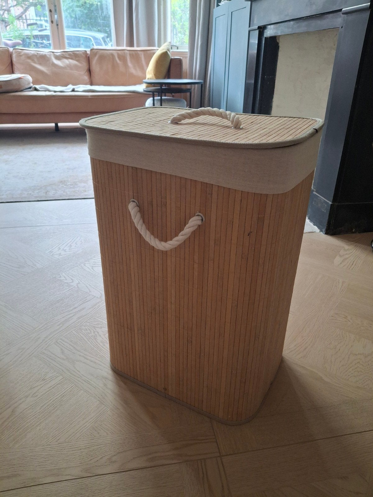 Bamboe wasmand NIEUW, Ophalen, Nieuw, Bruin